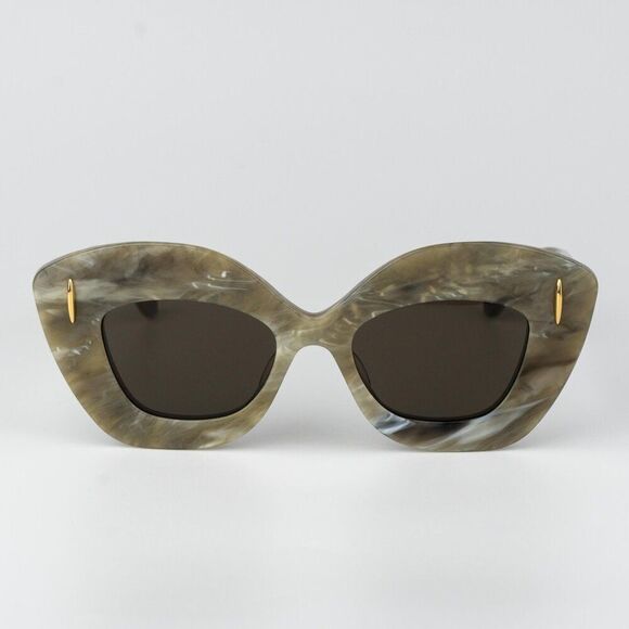 Loewe ANAGRAM Women Sunglasses Green Brown Cat Eye LW40127I 60E NEW AUTHENTIC main image 6